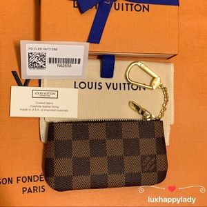 LOUIS VUITTON Key Pouch Cles Wallet Damier Ebene